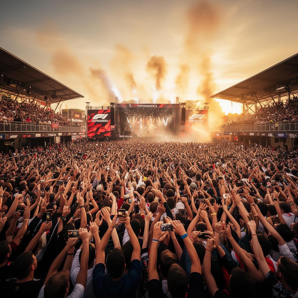 Massive crowd at Formula 1 YASALAM fanzone activation